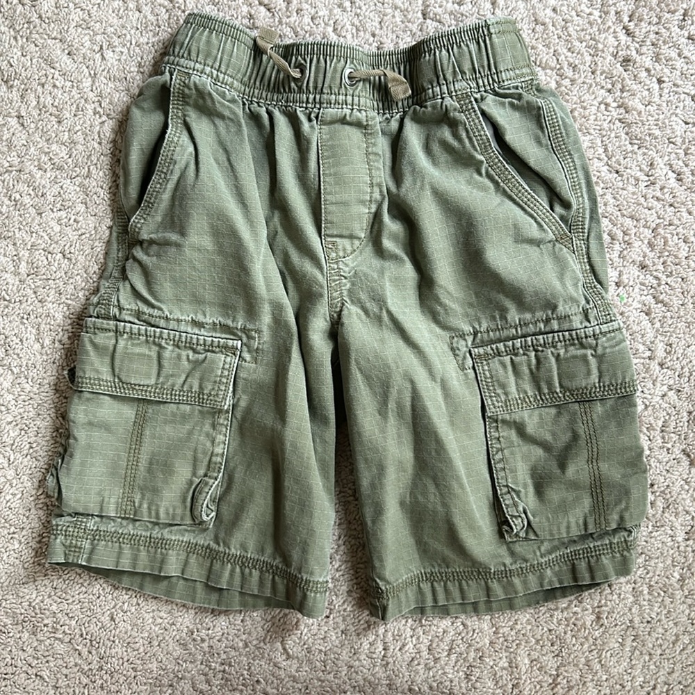 Boys Hanna Andersson Green 120 Cargo Shorts